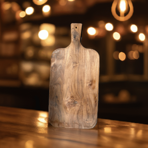Teak Wood Charcuterie Board - Paddle Cutting & Serving Board