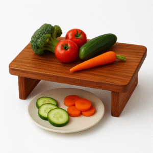 Elevated Teak wood Cutting Board