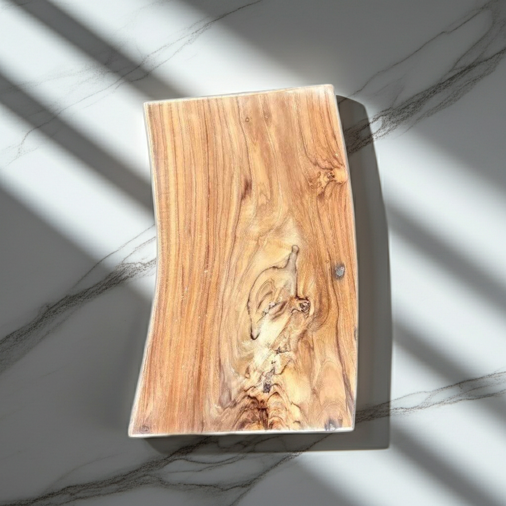 Live Edge Teak wood cutting board